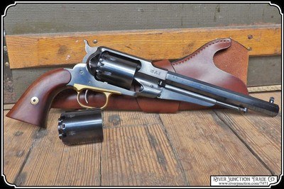 Remington M1858 Army .44 Cal Percussion by Pietta Black Powder Revolver EXTRA cylinder and HOLSTER RJT#7471 - Image 2 of 17
