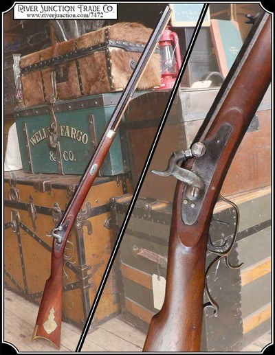 Nice Original H. E. LEMAN, Lancaster, Pennsylvania Percussion Rifle - Half Stock, .36 Caliber RJT#7472 - Image 1 of 17