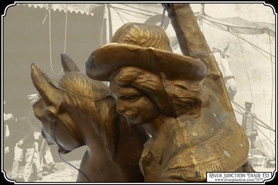 Buffalo Bill Statue, Souvenir of his Wild West Show - Image 10 of 12