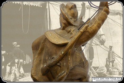 Buffalo Bill Statue, Souvenir of his Wild West Show - Image 9 of 12