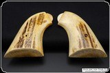 Light Antiqued Elk Grips with Bark for Original Remington 1875 - Image 5 of 7