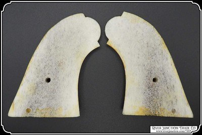 Light Antiqued Elk Grips with Bark for Original Remington 1875 - Image 6 of 7