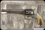 Light Antiqued Elk Grips with Bark for Original Remington 1875 - Image 2 of 7