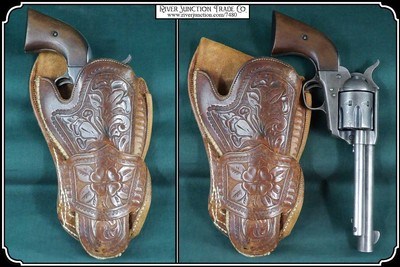 Colt SAA .38 Special with Right Hand Cross Draw Holster - Image 16 of 21