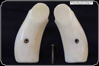 Real and Reproduction S&W Russian Model 3 Grips Smooth Bone - Image 5 of 8