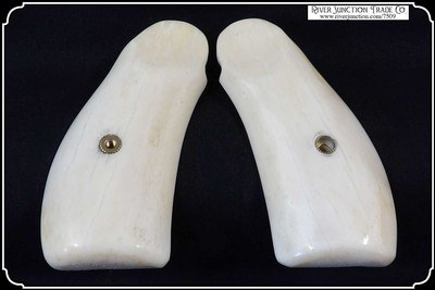 Real and Reproduction S&W Russian Model 3 Grips Smooth Bone - Image 6 of 8