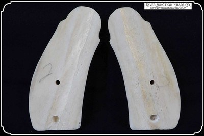 Real and Reproduction S&W Russian Model 3 Grips Smooth Bone - Image 7 of 8