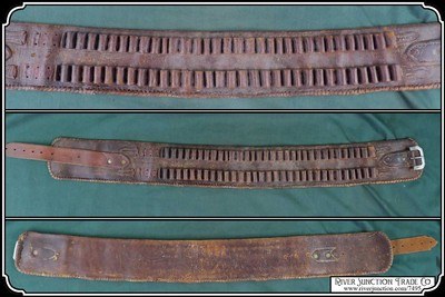 Vintage Leather Cartridge Belt - Image 4 of 5