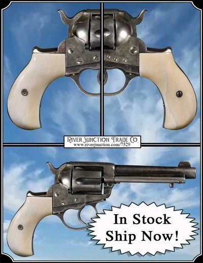 Bone Grips For Colt Lightning and Thunderer Smooth all Natural - Image 1 of 8