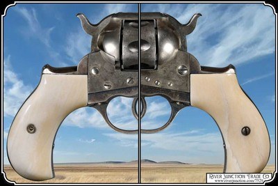Bone Grips For Colt Lightning and Thunderer Smooth all Natural - Image 4 of 8