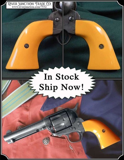 John Wayne Style, 1920s - 40s Original Catalin Yellow Grips