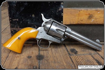 John Wayne Style Grips, 1920s - 40s Original Catalin Yellow Grips RJT#7546 - Image 3 of 9