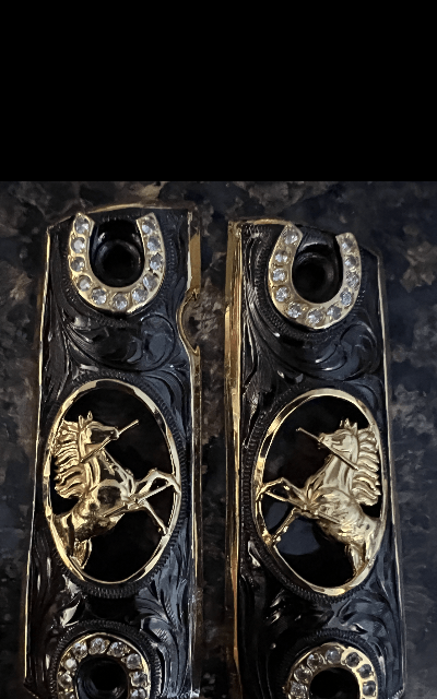 Gold plated 24k grip hand made best quality