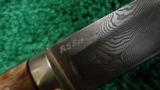 BEAUTIFUL, HAND CRAFTED DAMASCUS SKINNING KNIFE - 3 of 9
