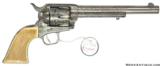 EXTREMELY RARE COLT ENGRAVED PANEL NICKEL PLATED SINGLE ACTION - 4 of 9