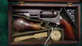  VERY RARE KIDDER MARKED CASE FITTED WITH AN 1849 COLT POCKET REVOLVER - 1 of 11