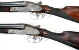 CASED PAIR OF SPECTACULAR W.C. SCOTT AND SON DOUBLE BARREL SIDE LOCK SHOTGUNS IN 12 GAUGE - 5 of 11