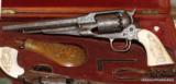 THE FINEST DOUBLE CASED SET OF REMINGTON NEW MODEL ARMY PERCUSSION ENGRAVED PISTOLS IN EXISTENCE - 6 of 8