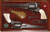 THE FINEST DOUBLE CASED SET OF REMINGTON NEW MODEL ARMY PERCUSSION ENGRAVED PISTOLS IN EXISTENCE - 1 of 8