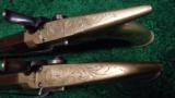 EXTRAORDINARY CASED PAIR OF SCOTTISH ALL METAL SAW HANDLED PERCUSSION OFFICERS MODEL PISTOLS - 8 of 12