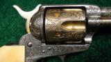  FACTORY DOCUMENTED GOLD AND SILVER PLATED HELFRICH ENGRAVED COLT SA - 1 of 15