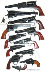 SET OF 12 CARVED WOODEN COLT REPLICA PISTOLS - 2 of 2