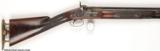 VERY RARE PERCUSSION APPROXIMATE 5 BORE SHOTGUN WITH UNUSUAL SHOCK ABSORBING BUTTPLATE - 1 of 7