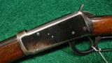  MOST UNUSUAL SPECIAL ORDER WINCHESTER MODEL 94 PENCIL BARRELED RIFLE IN .38-55 - 2 of 12
