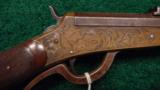 REMINGTON BEALS FACTORY ENGRAVED BRASS FRAME RIFLE - 2 of 12