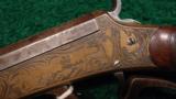 REMINGTON BEALS FACTORY ENGRAVED BRASS FRAME RIFLE - 1 of 12