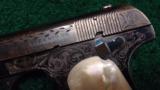  FACTORY ENGRAVED COLT MODEL 1903 WITH LEATHER CASING .32 CALIBER SEMI-AUTO - 8 of 12