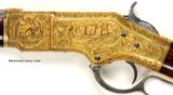 EXTRAORDINARY ONE OF A KIND RELIEF ENGRAVED WINCHESTER MODEL 1866 EXHIBITION RIFLE - 3 of 15