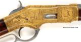 EXTRAORDINARY ONE OF A KIND RELIEF ENGRAVED WINCHESTER MODEL 1866 EXHIBITION RIFLE - 2 of 15