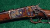 THE FINEST COLOR CASE HARDENED MODEL 1886 SADDLE RING CARBINE IN THE VERY DESIRABLE 50 EX - 2 of 9