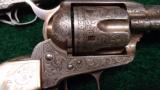  FANTASTIC PAIR OF FACTORY ENGRAVED IDENTICALLY PREPARED BLACK POWDER COLT SINGLE ACTIONS - 3 of 13
