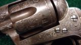 FACTORY ENGRAVED COLT SINGLE ACTION WITH BLACK POWDER FRAME - 7 of 14