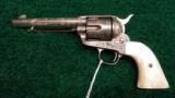 FACTORY ENGRAVED COLT SINGLE ACTION WITH BLACK POWDER FRAME - 4 of 14