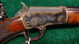  ENGRAVED MARLIN MODEL 97 LEVER ACTION 22 CALIBER RIFLE - 1 of 11