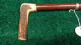  ATTRACTIVE STAG HANDLED CANE GUN - 3 of 10