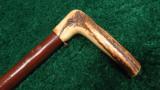  ATTRACTIVE STAG HANDLED CANE GUN - 8 of 10