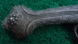  EXTRAORDINARY ORNATE TURKISH FLINTLOCK PISTOL - 7 of 14