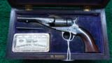 EXTREMELY RARE CASED DELUXE 1862 POCKET NAVY CONVERSION REVOLVER - 1 of 22