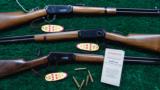 SIX MINIATURE WINCHESTER 1894 LEVER ACTION RIFLES IN WOODEN CRATE - 4 of 13