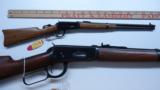 SIX MINIATURE WINCHESTER 1894 LEVER ACTION RIFLES IN WOODEN CRATE - 13 of 13