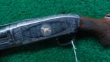 BEAUTIFUL CUSTOM ENGRAVED AND GOLD INLAID WINCHESTER MODEL 12 - 2 of 15