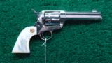  SINGLE ACTION REVOLVER WITH ADAMS FAMILY MOVIE DOCUMENTS - 1 of 12