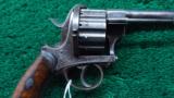  VERY NICELY MADE BELGIAN 12-SHOT PINFIRE REVOLVER - 1 of 12