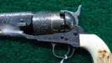  CASED NIMSCHKE ENGRAVED 1860 COLT ARMY - 2 of 17