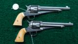  CASED PAIR OF 1875 REMINGTON REVOLVERS - 2 of 13