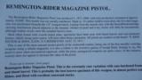 REMINGTON FACTORY ENGRAVED MAGAZINE PISTOL - 14 of 18